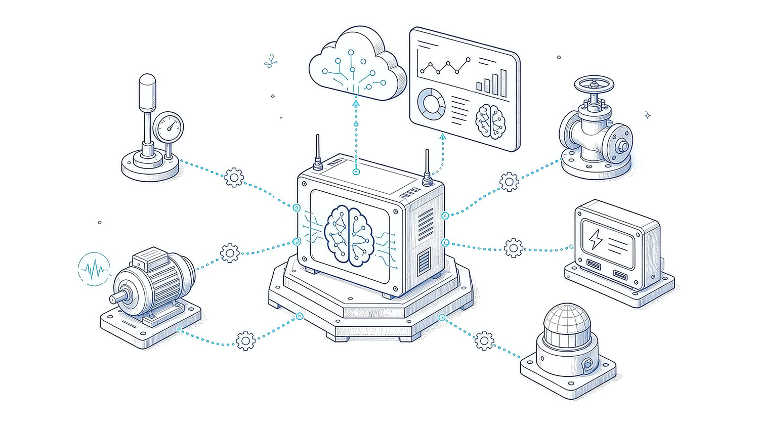 WSmart AI-assisted operations — industrial signals, AI layer, recommended actions