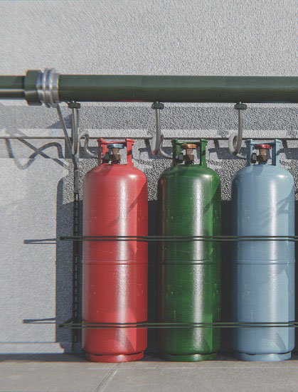 Industrial plant room environment for indoor air quality sensing