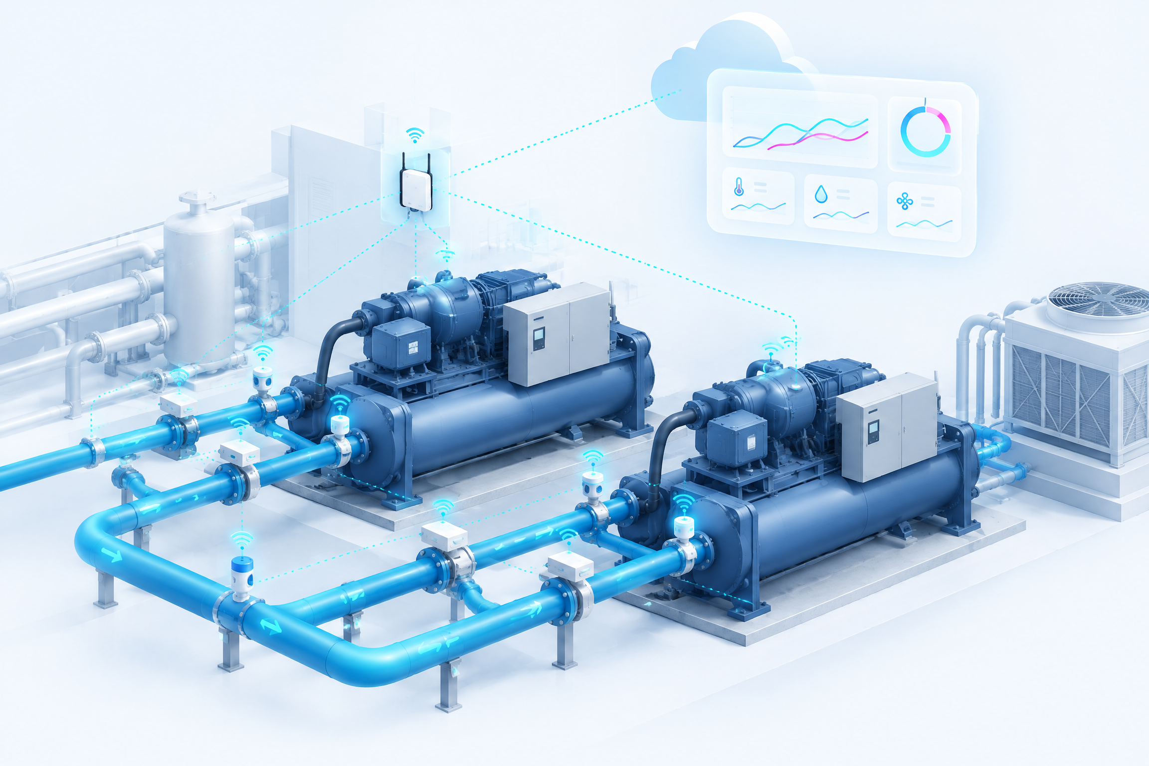 Newton chiller monitoring